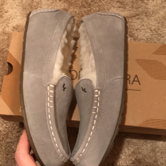 NWT KOOLABURRA BY UGG LEZLY 6 slippers slip ons shoes Grey cozy - Picture 5 of 11